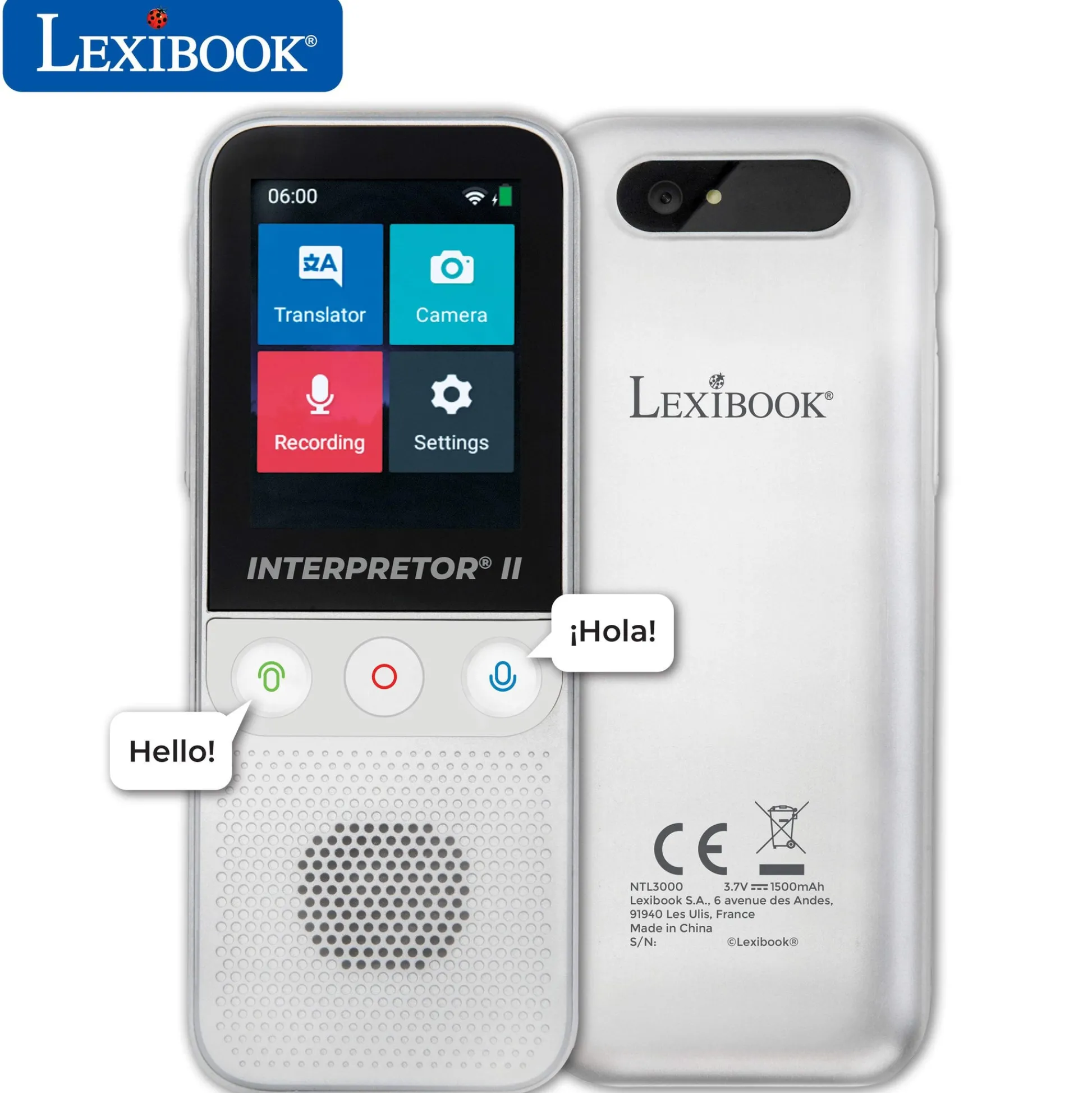Lexibook Interpretor Translator with Camera - Multilingual Portable Device* Electronics
