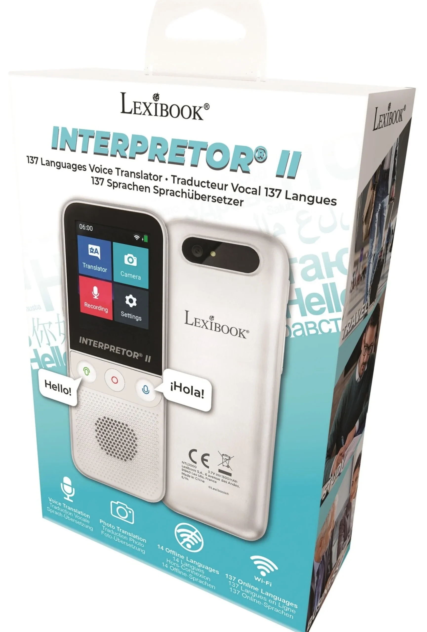 Lexibook Interpretor Translator with Camera - Multilingual Portable Device* Electronics