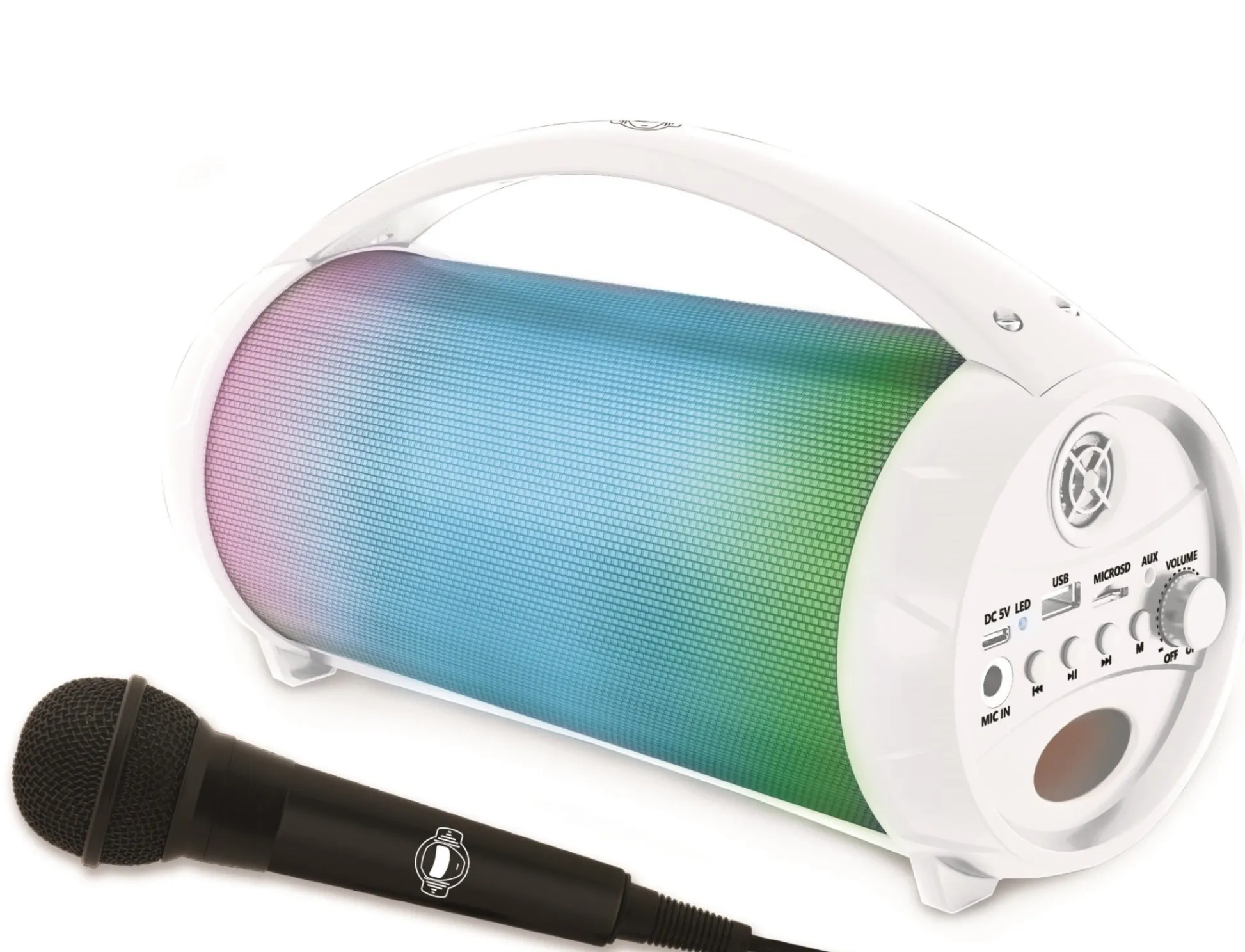Lexibook iParty Portable Bluetooth Speaker with Karaoke Microphone* Social & Emotional Skills|Karaoke Machines & Accessories