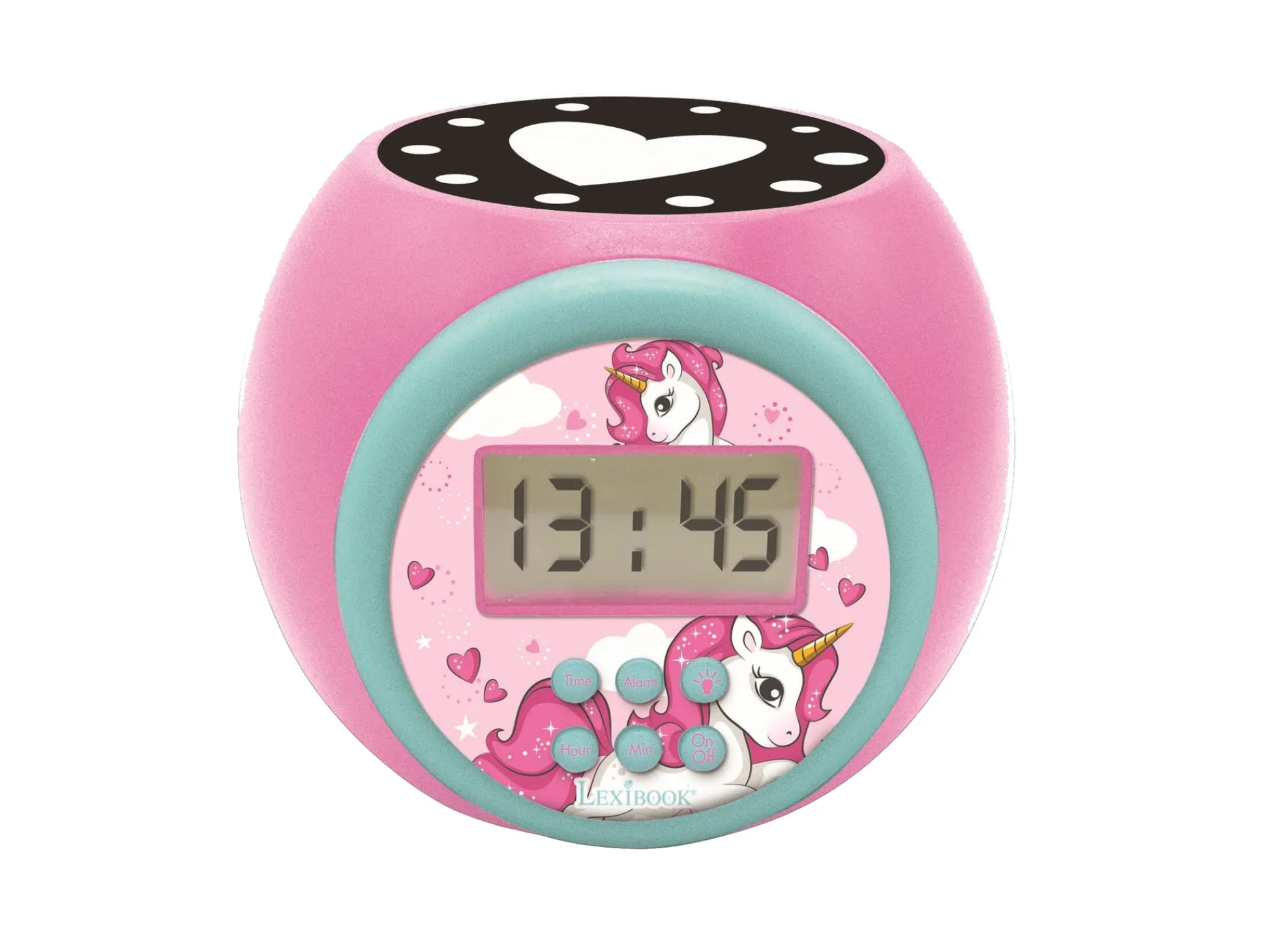 Lexibook Unicorn Themed Projector Alarm Clock - Multicolor* Electronics