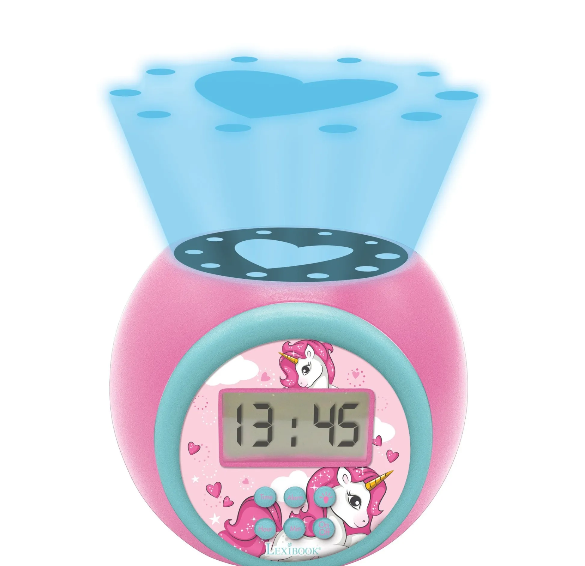 Lexibook Unicorn Themed Projector Alarm Clock - Multicolor* Electronics