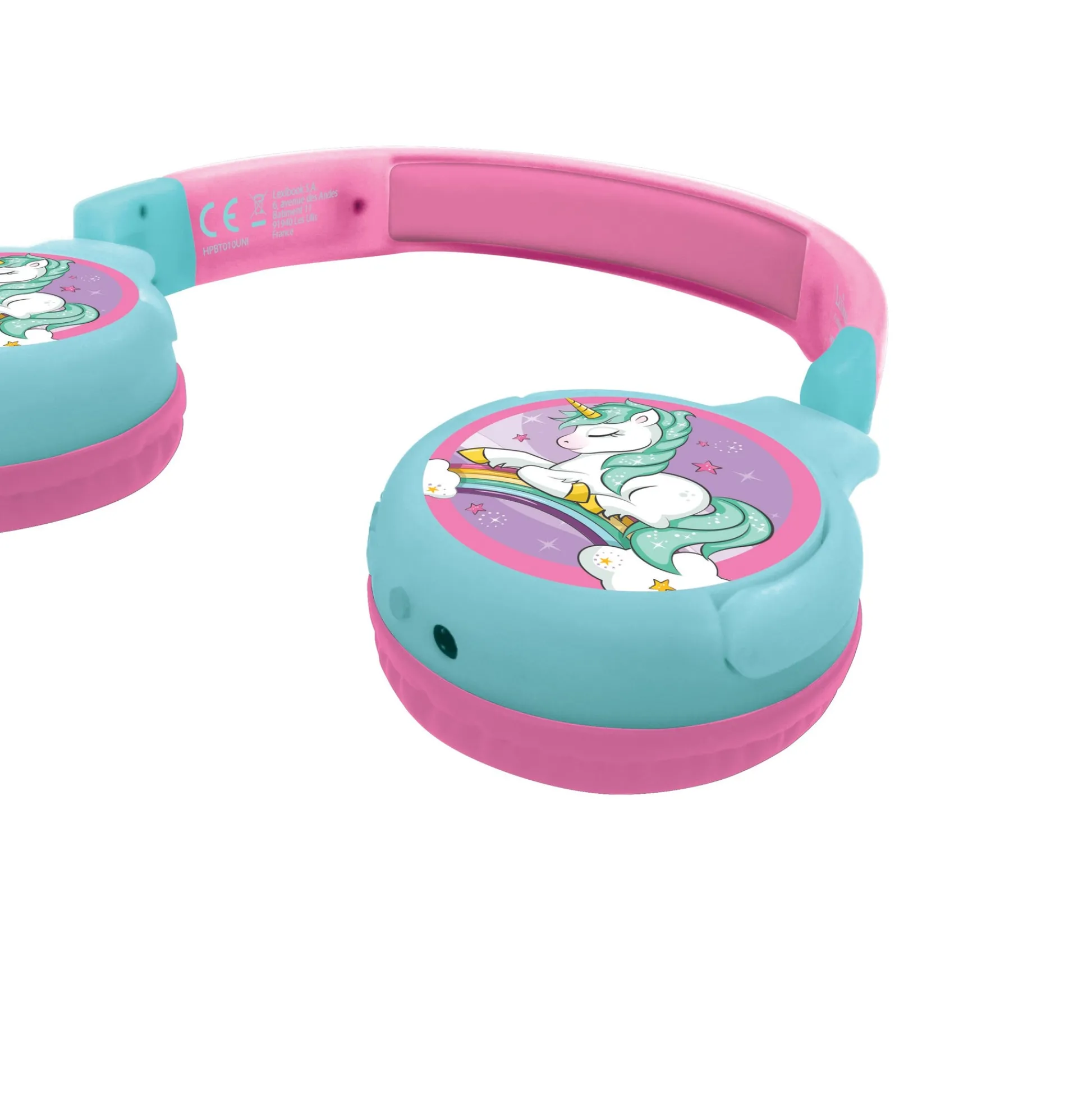 Lexibook Unicorn-Themed Foldable Bluetooth Headphones - Pink* Electronics