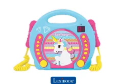 Lexibook Unicorn-Themed Portable CD Player with Dual Microphones* Karaoke Machines & Accessories|Electronics