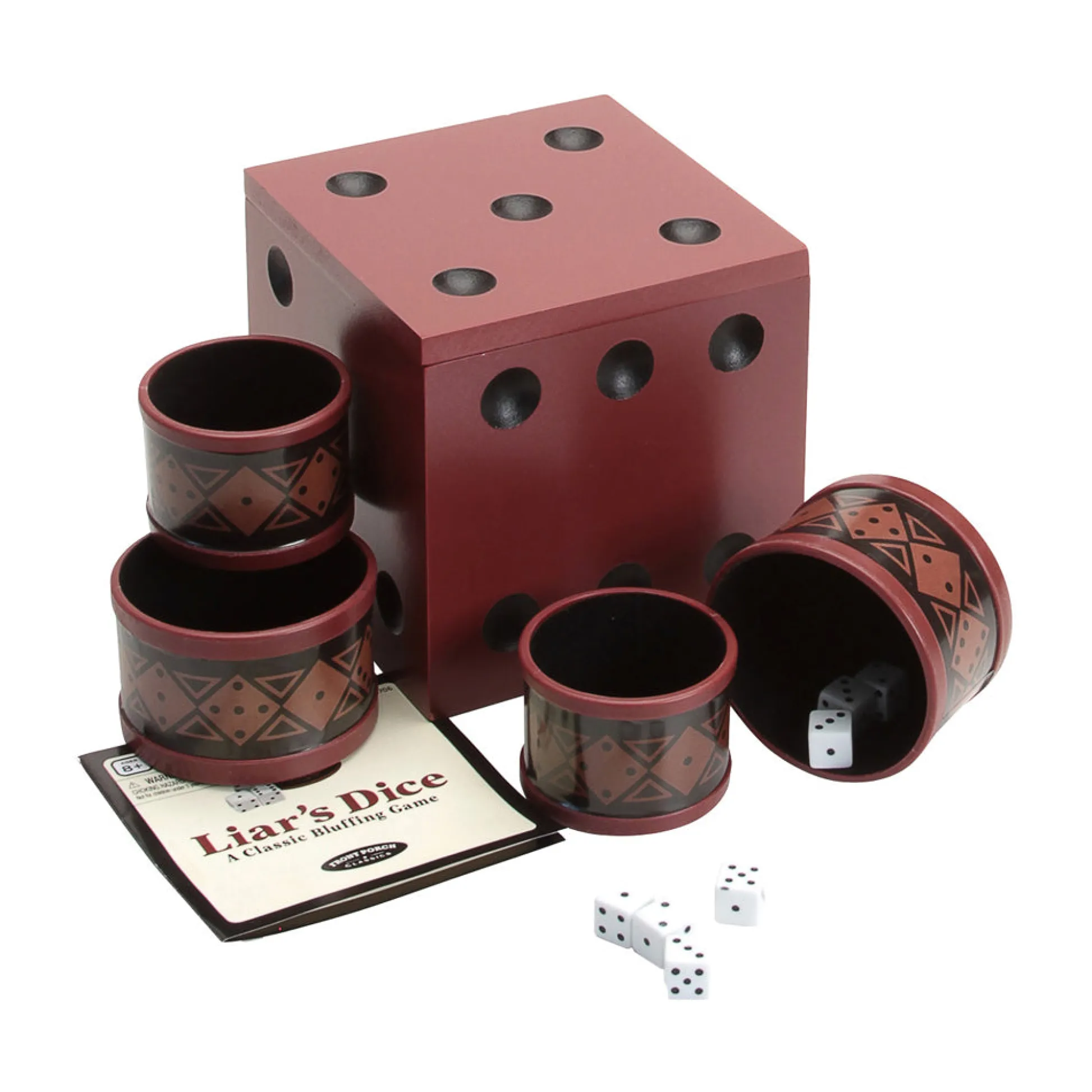 AreYouGame Liar's Dice Classic Bluffing Game by Front Porch Classics* Board Games|Role-Playing Games
