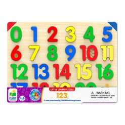 AreYouGame Lift & Learn Colorful Numbers Tray Puzzle - 21 pcs* Puzzles