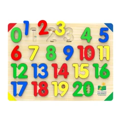 AreYouGame Lift & Learn Colorful Numbers Tray Puzzle - 21 pcs* Puzzles