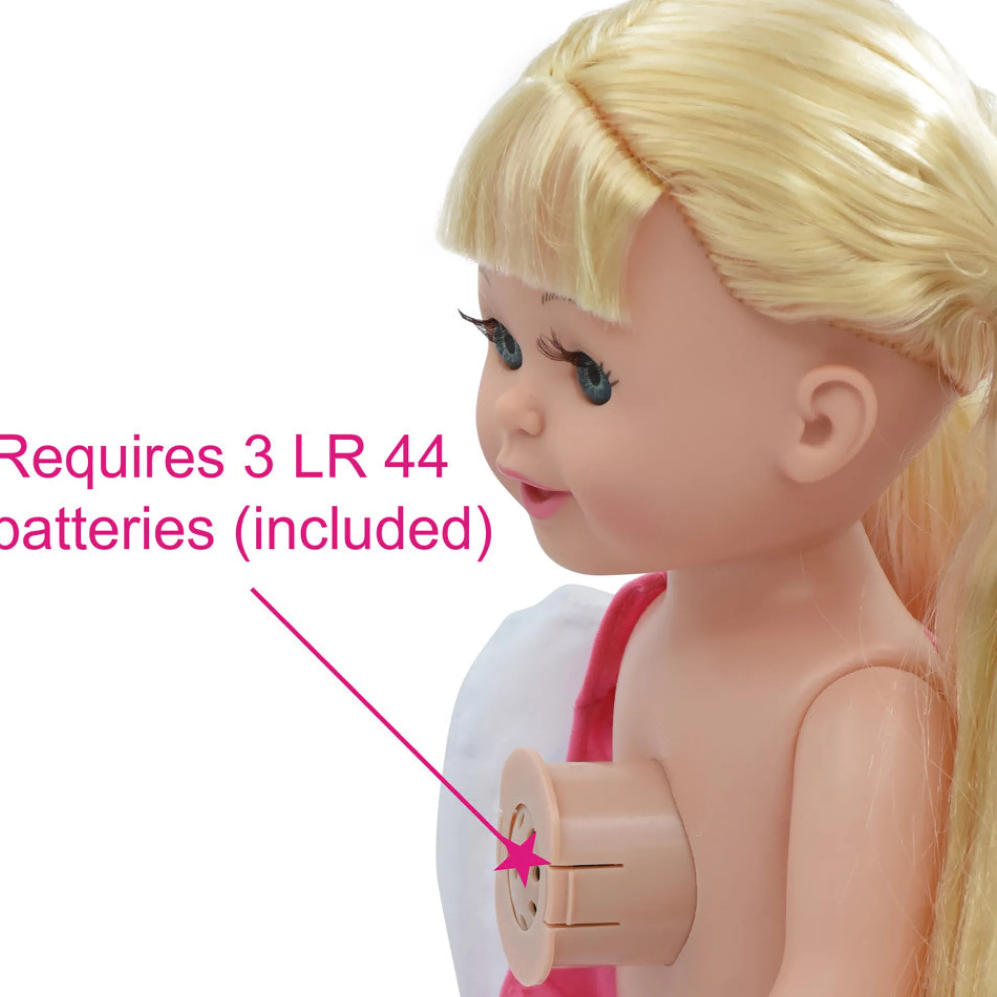 Flat River Group Lil Tots Talking Doctor Playset - 14" Blonde Doll with Pink & White Outfit* Social & Emotional Skills|Stuffed Animals & Plush Toys