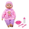 Flat River Group Lissi 16 Inch Interactive Soft Baby Doll with Feeding Accessories* Social & Emotional Skills|Baby Dolls