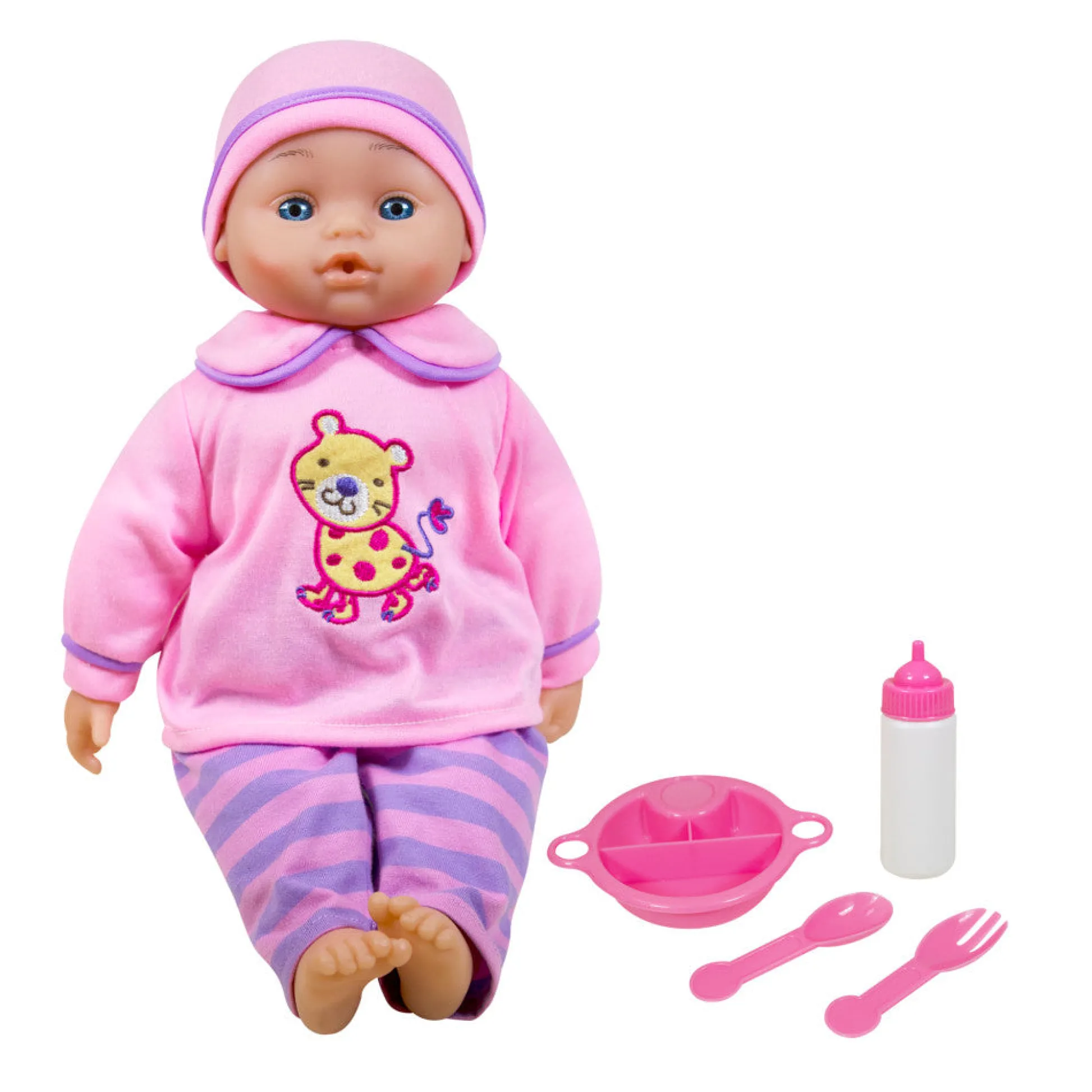 Flat River Group Lissi 16 Inch Interactive Soft Baby Doll with Feeding Accessories* Social & Emotional Skills|Baby Dolls