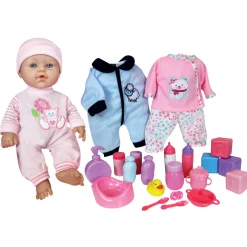 Flat River Group Lissi 12" Interactive Baby Doll with Multiple Accessories and Outfits* Interactive Dolls & Pets|Stuffed Animals & Plush Toys
