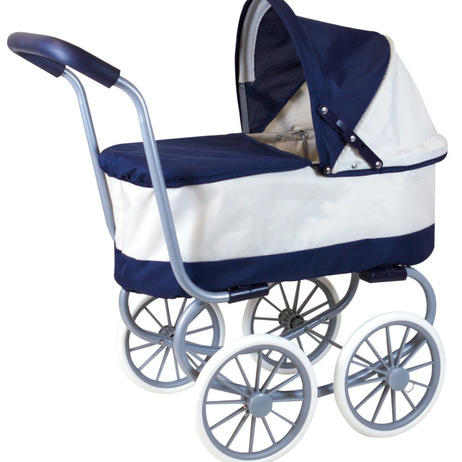 Flat River Group Lissi Classic Navy Baby Doll Pram with Adjustable Canopy* Social & Emotional Skills|Baby Dolls