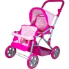 Flat River Group Lissi Deluxe Twin Baby Doll Stroller Playset with Adjustable Handle and Shopping Basket* Stuffed Animals & Plush Toys|Social & Emotional Skills