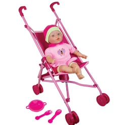 Flat River Group Lissi Doll 16" Baby Doll with Deluxe Umbrella Stroller Playset* Stuffed Animals & Plush Toys