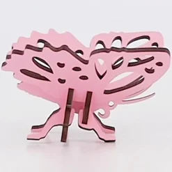 Flat River Group Little & Wood: Butterfly Bliss - Pink 3D Wooden Puzzle Kit* Puzzles