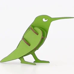 Flat River Group Little & Wood: Hummingbird 3D Wooden Puzzle Kit - Green* Puzzles