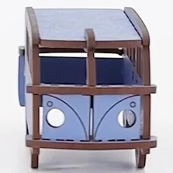 Flat River Group Little & Wood: Woodlet Camper Van Puzzle - Medium Blue 3D Model* Puzzles