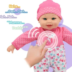 Flat River Group Little Darlings 12 Inch - Talking Twins with Heart-Themed Outfits* Social & Emotional Skills|Baby Dolls