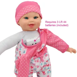 Flat River Group Little Darlings 12 Inch - Talking Twins with Heart-Themed Outfits* Social & Emotional Skills|Baby Dolls
