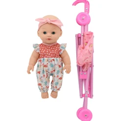 Flat River Group Little Darlings Flamingo Jumper & Pink Stroller Playset* Stuffed Animals & Plush Toys