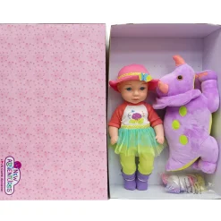 Flat River Group Little Darlings: Hop On Baby & Plush Dino - 15