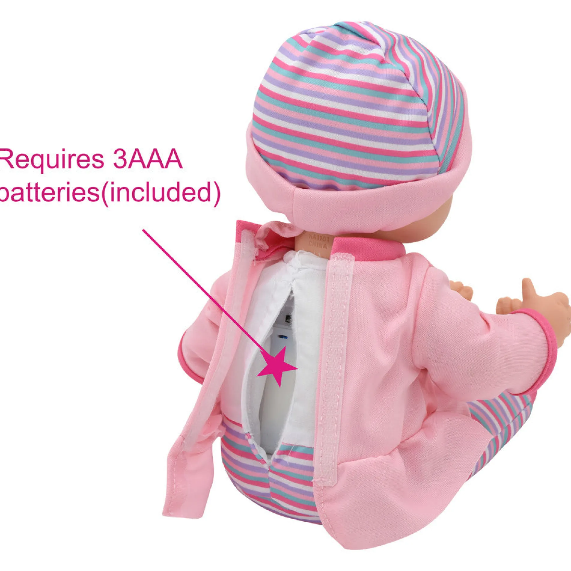 Flat River Group Little Darlings 12-inch - Fun With Keys Baby Doll - Seahorse Ensemble* Social & Emotional Skills|Interactive Dolls & Pets