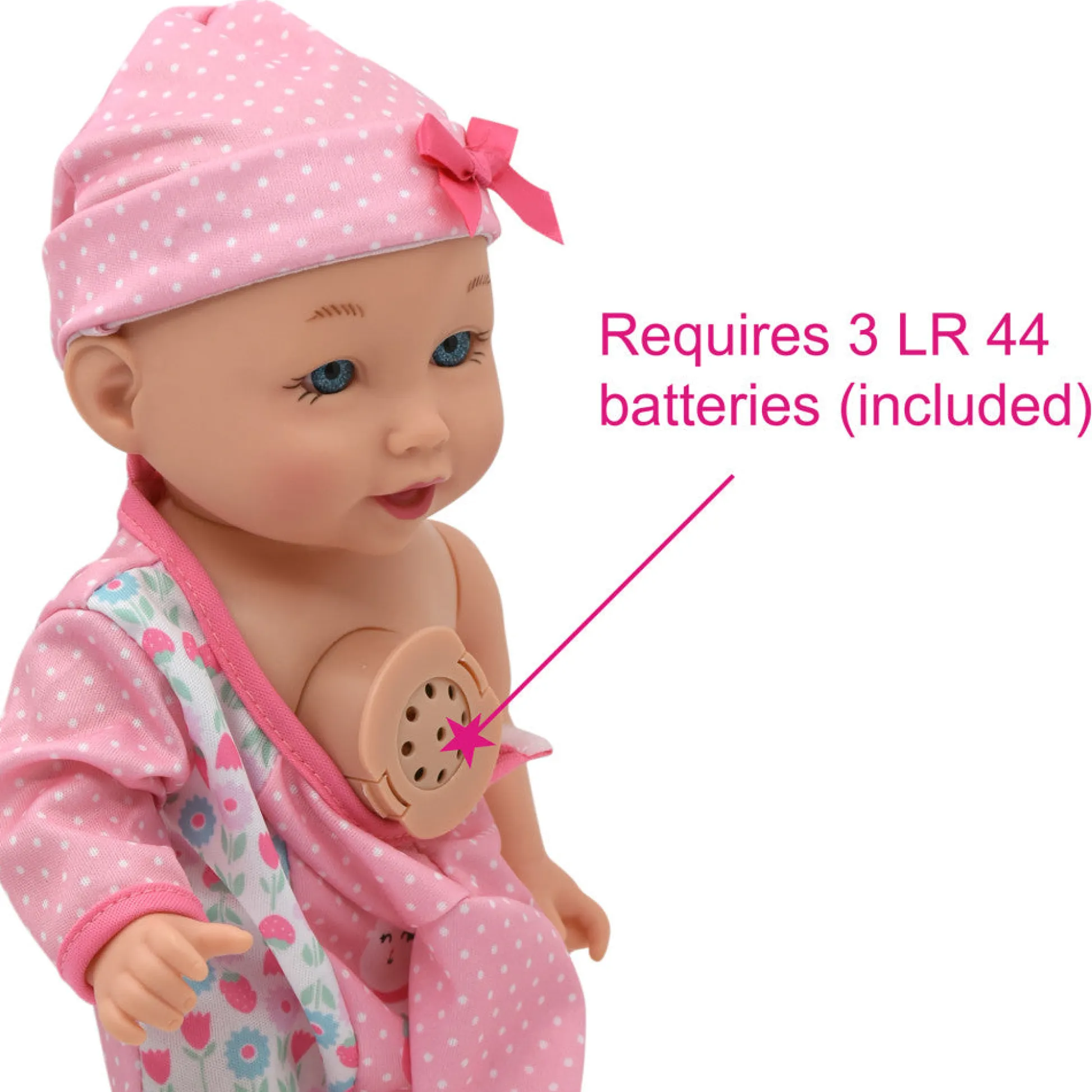 Flat River Group Little Darlings 12-inch - Pink Strawberry Kitty Playtime Doll* Interactive Dolls & Pets|Stuffed Animals & Plush Toys