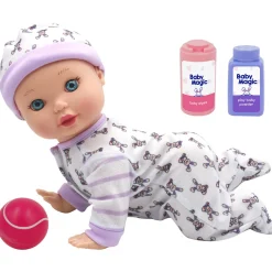 Flat River Group Little Darlings 10-inch Interactive Crawling Baby Doll Playset* Social & Emotional Skills|Interactive Dolls & Pets