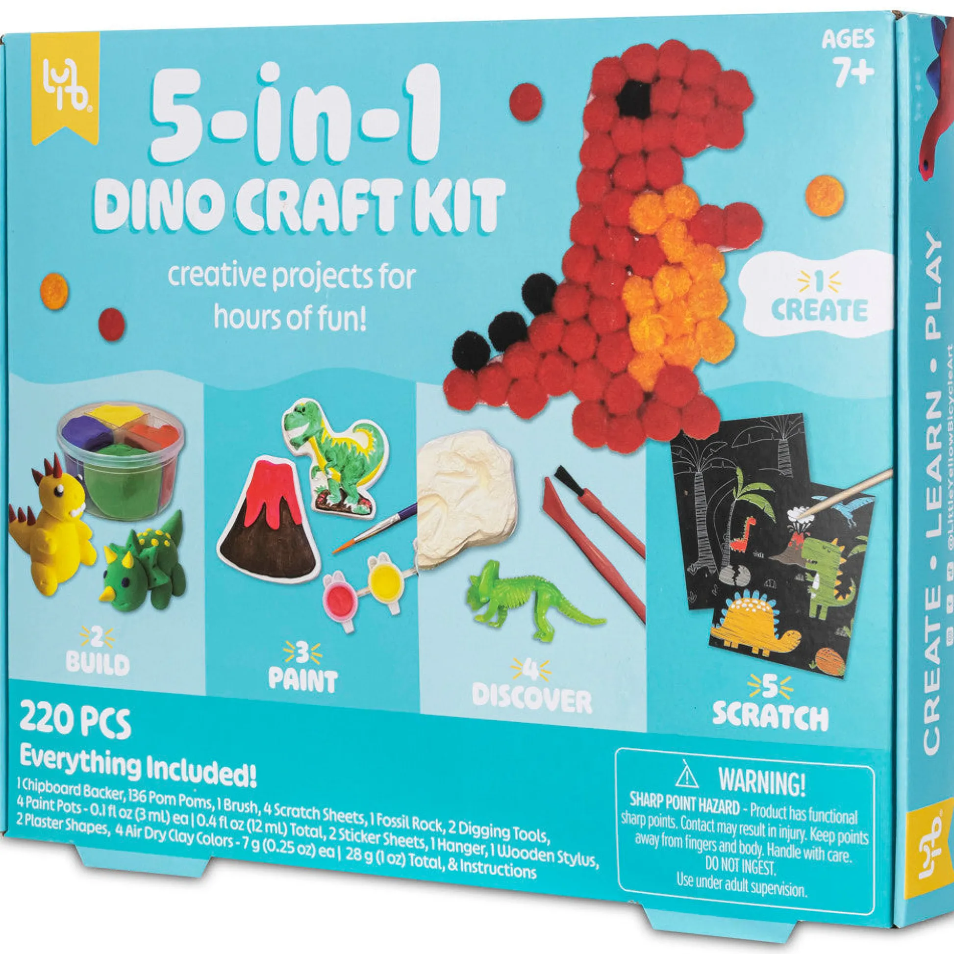Flat River Group Little Yellow Bicycle Dino Explorer DIY Dinosaur Craft Kit* Crafts & Activities