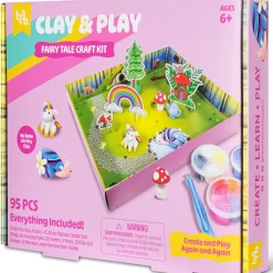 Flat River Group Little Yellow Bicycle Fairy Tale Friends Clay Craft Kit - 95pcs* Clay, Dough & Sand Art