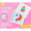 Flat River Group Little Yellow Bicycle Ice Cream & Unicorn Gem Art Kit - 800+ Pcs* Crafts & Activities