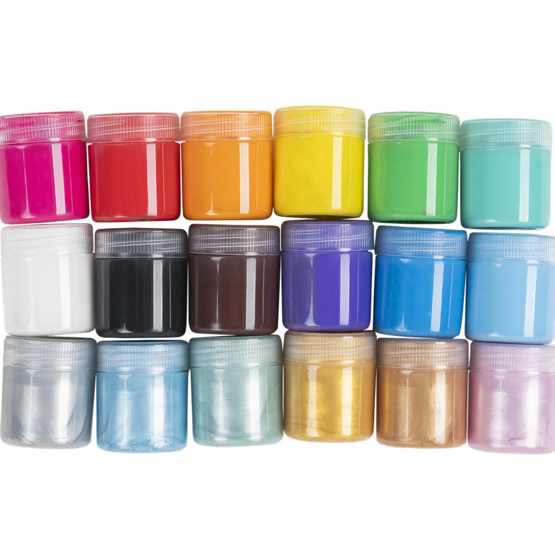 Flat River Group Little Yellow Bicycle Kids' Tempera Paint Kit - 18 Vibrant Colors* Drawing, Color & Painting