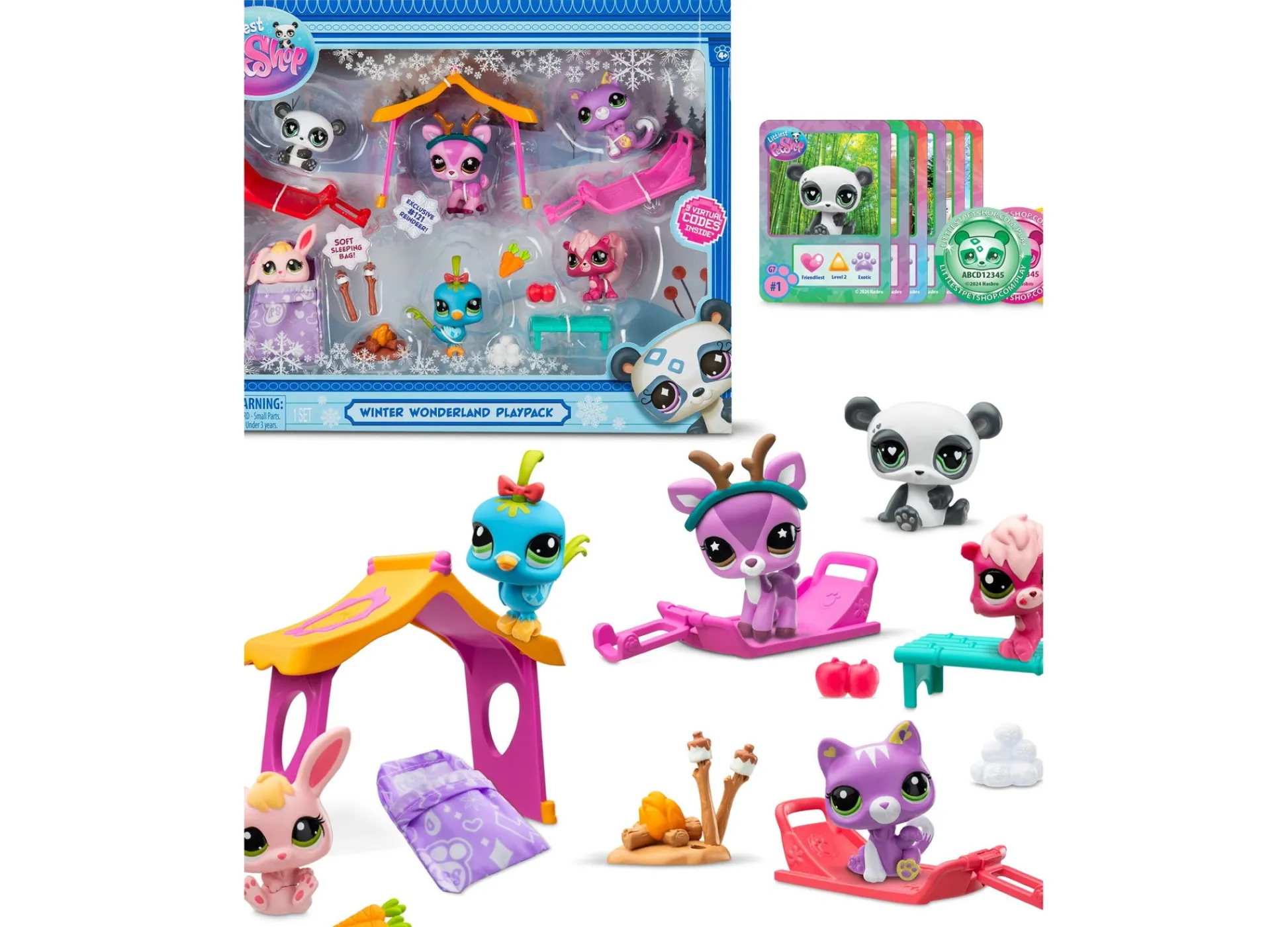 Macy's - Supplier Littlest Pet Shop Winter Wonderland Play Plack* Miniature & Collectible Dolls|Stuffed Animals & Plush Toys