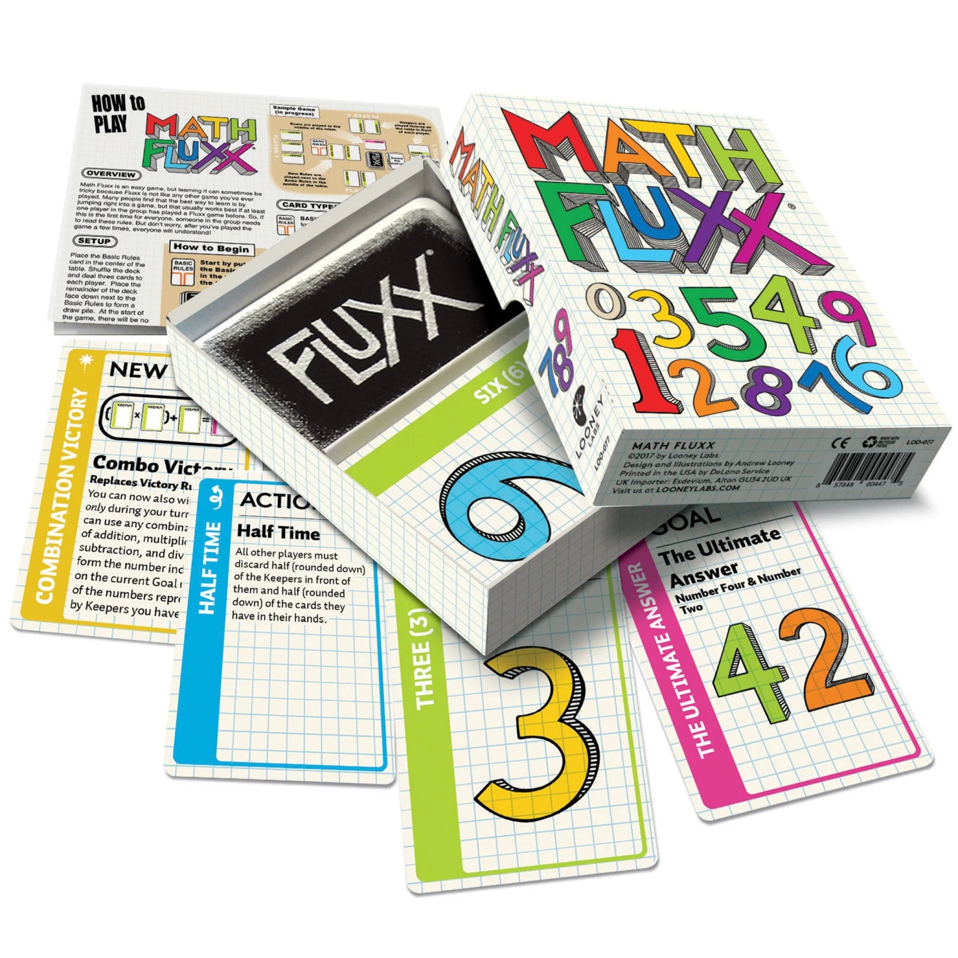 Educators Resource Looney Labs Math Fluxx 2.0 Card Game* Card Games