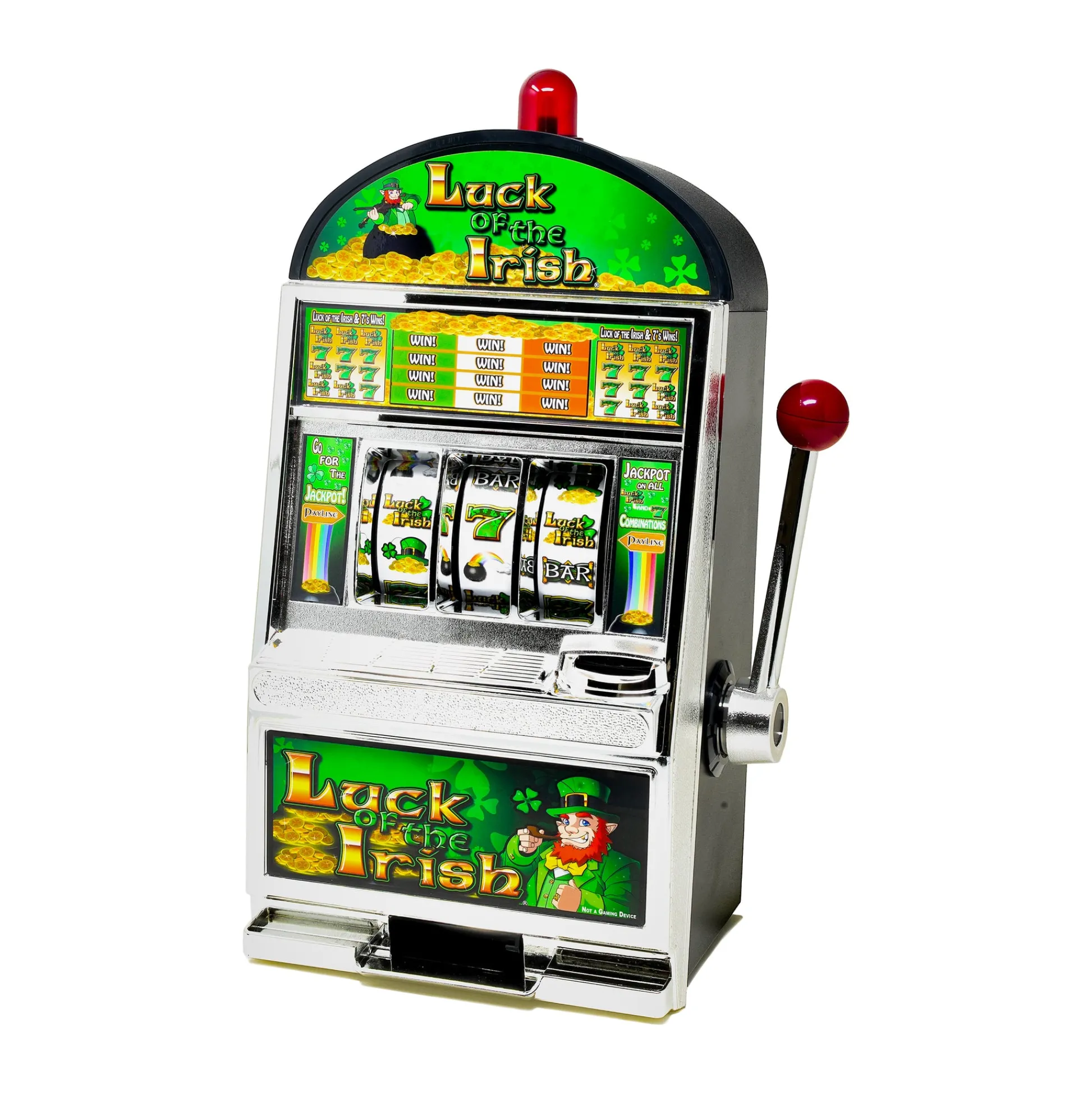 AreYouGame Luck of the Irish Slot Savings Bank - Whimsical Coin Collector* Classic Games