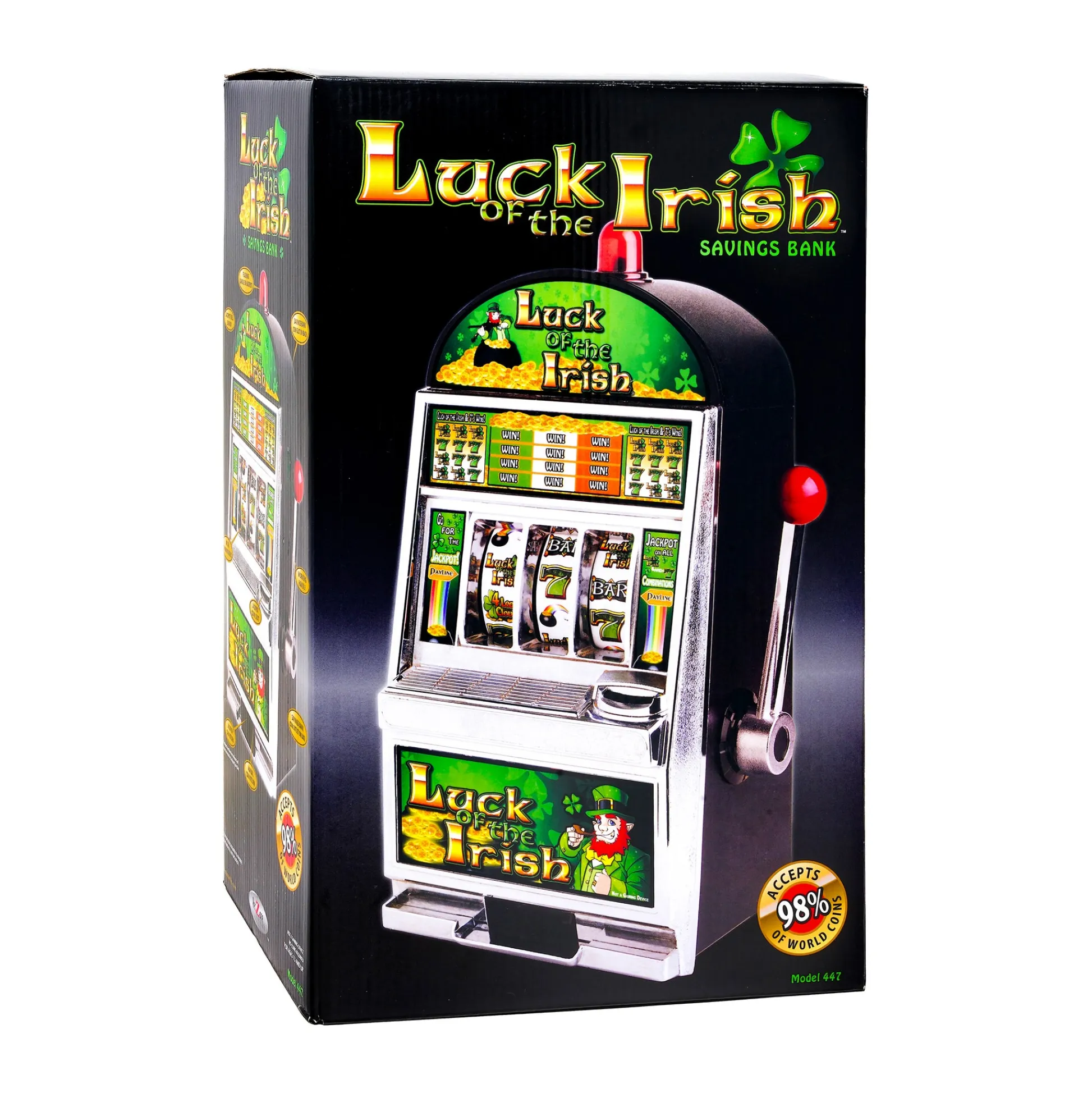 AreYouGame Luck of the Irish Slot Savings Bank - Whimsical Coin Collector* Classic Games