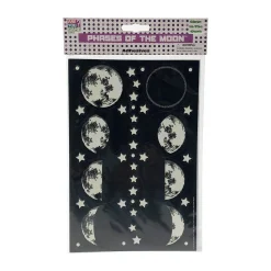 AreYouGame Luminous Moonlight Magic: Glow-in-the-Dark Phases of the Moon Adhesives* Crafts & Activities