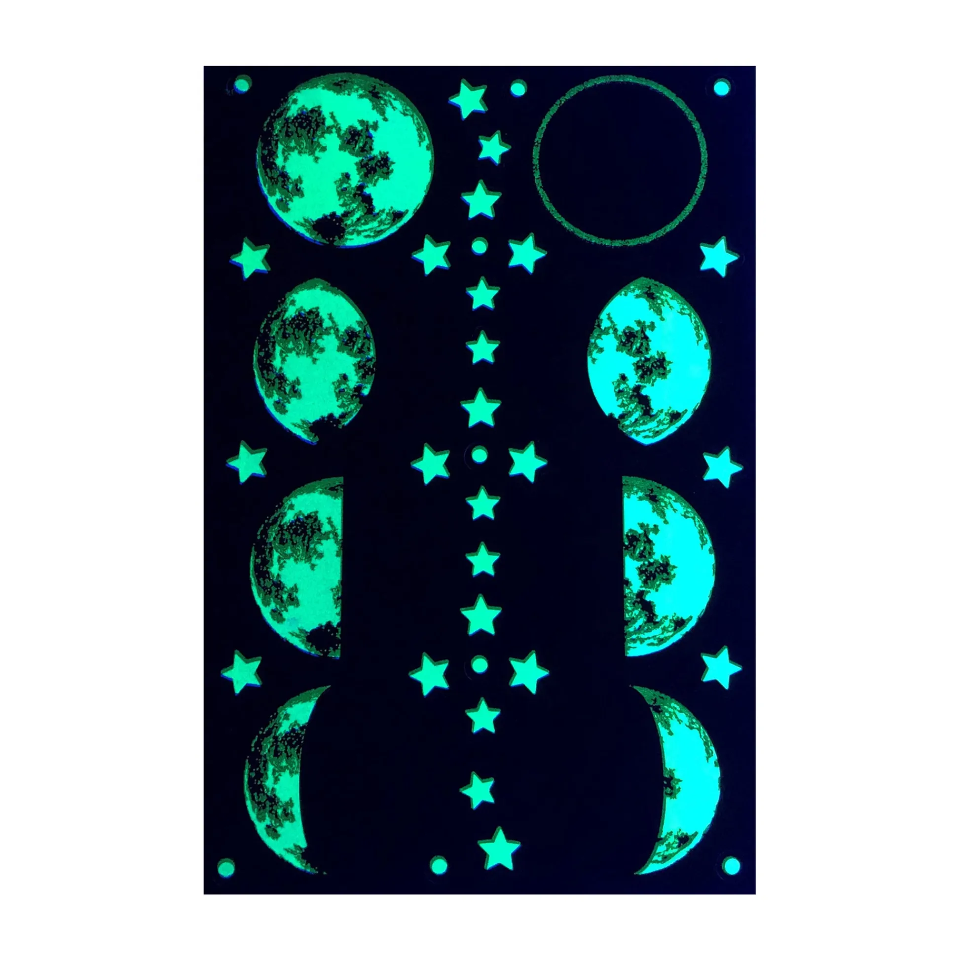 AreYouGame Luminous Moonlight Magic: Glow-in-the-Dark Phases of the Moon Adhesives* Crafts & Activities