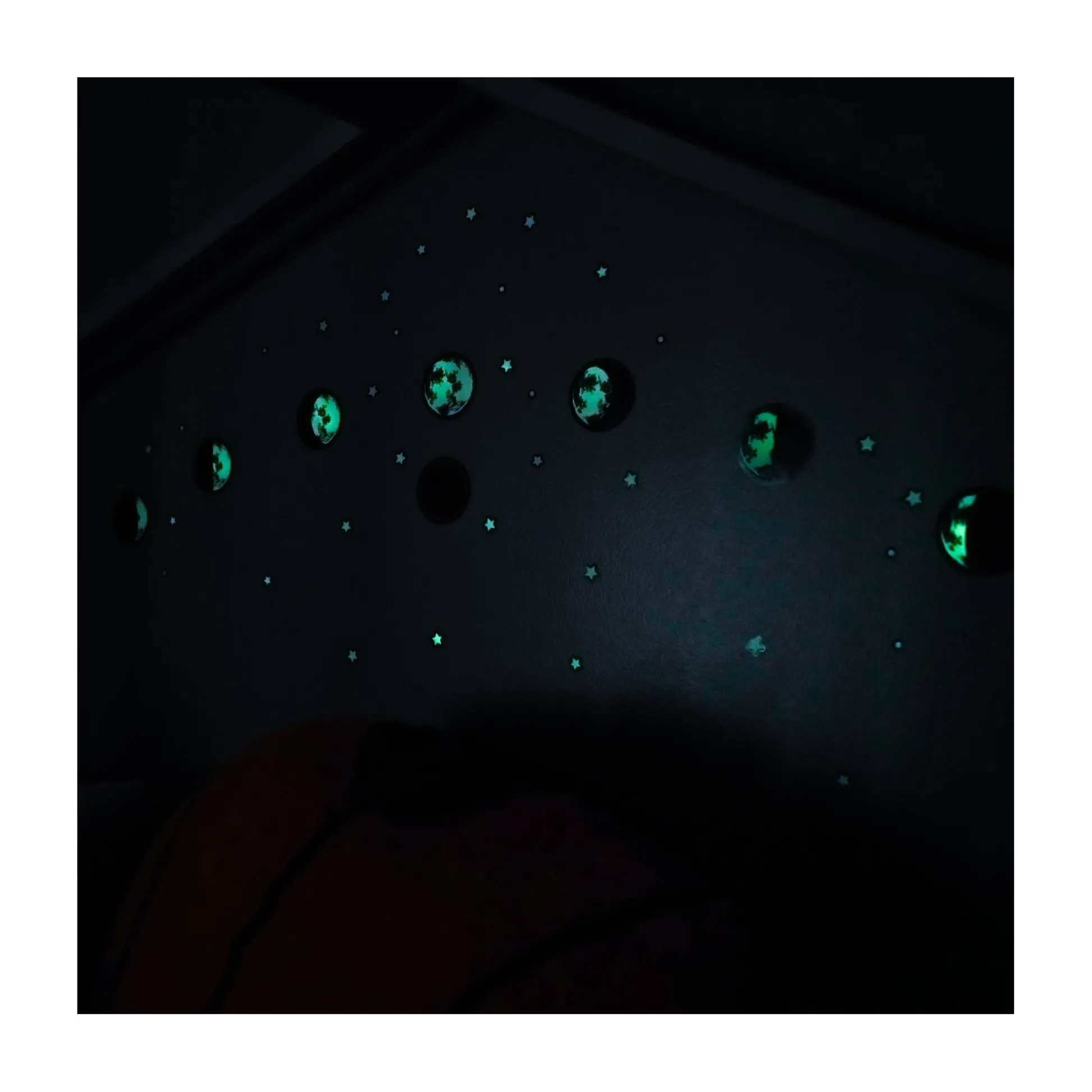 AreYouGame Luminous Moonlight Magic: Glow-in-the-Dark Phases of the Moon Adhesives* Crafts & Activities