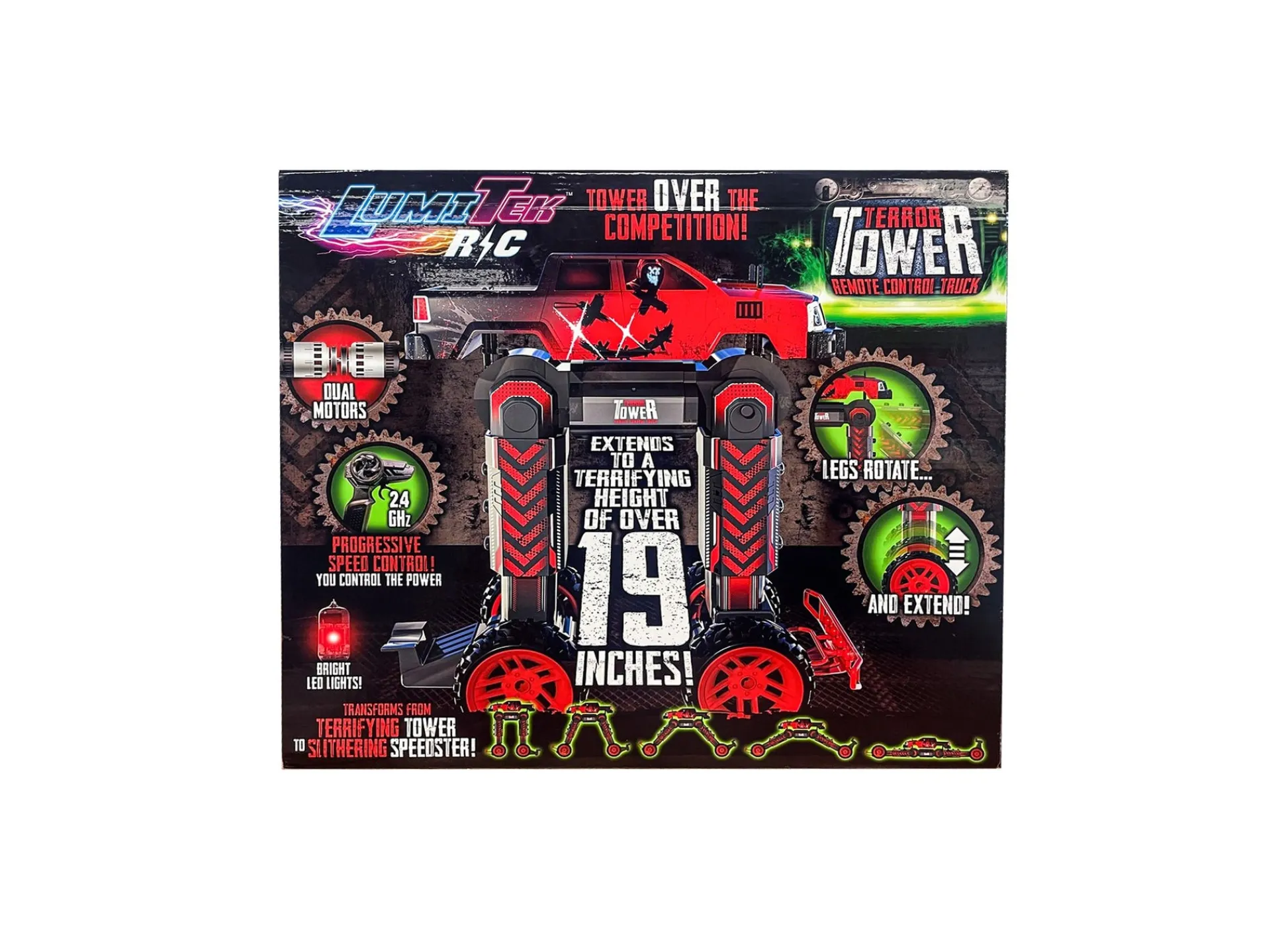 Macy's - Supplier LumiTEK Remote Control Terror Tower - 1:8 Dynamic Monster Truck* Rc Cars & Flight