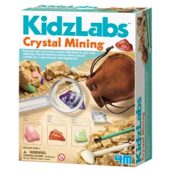 Flat River Group 4M KidzLabs Crystal Mining Science Kit - Excavate Real Crystals* Science & Discovery