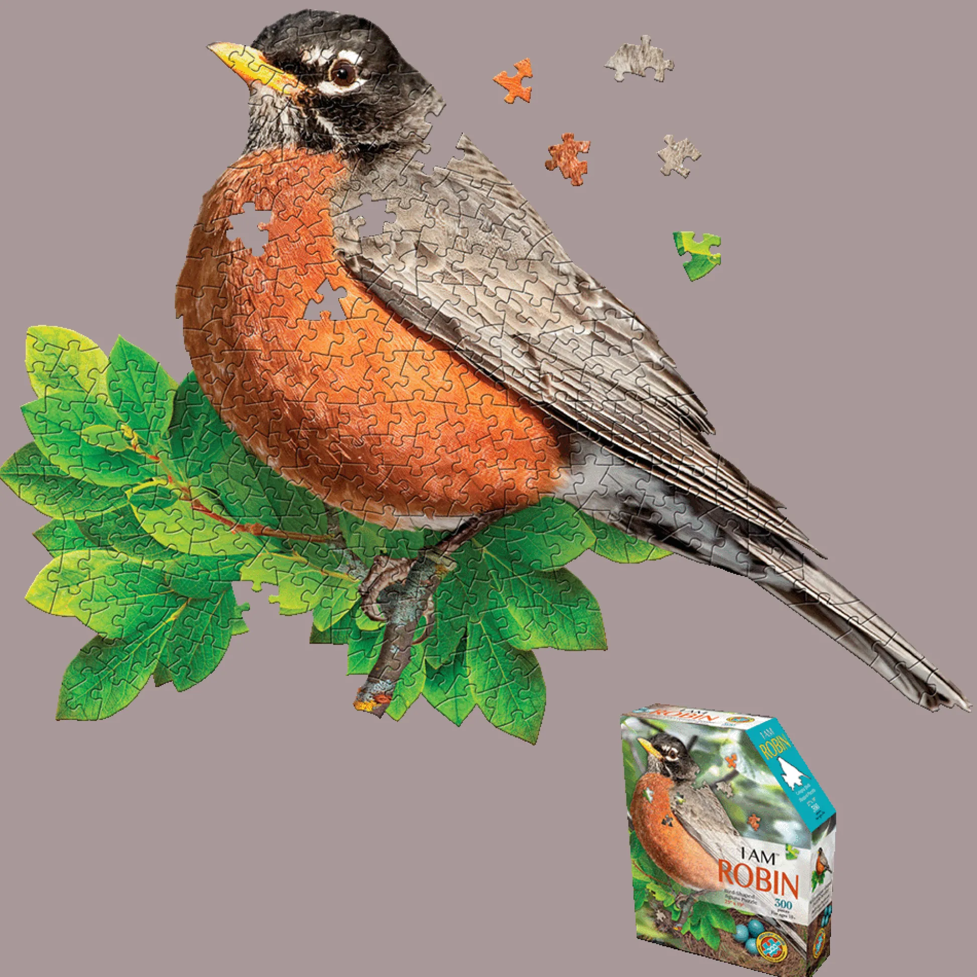 Maddcapp Games Madd Capp I AM ROBIN Unique-Shaped 300-Piece Jigsaw Puzzle* Puzzles