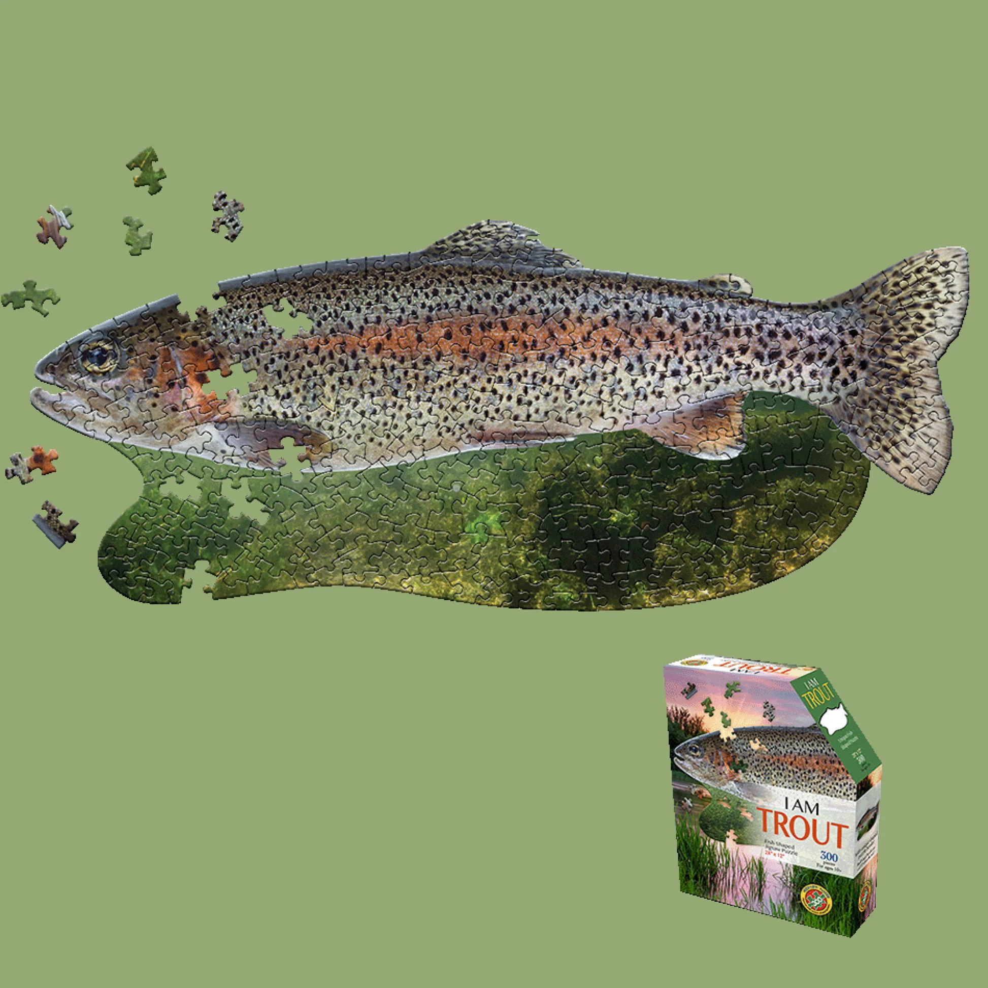 Maddcapp Games Madd Capp I AM Trout Jigsaw Puzzle - 300 pc* Puzzles