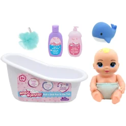 Flat River Group Magic Nursery 8" Poseable Baby Doll with Bathtub Set* Baby Dolls|Stuffed Animals & Plush Toys