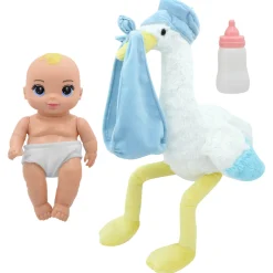 Flat River Group Magic Nursery 8" Special Delivery Set - Blue - Posable Baby Doll, Age 2+* Baby Dolls|Stuffed Animals & Plush Toys