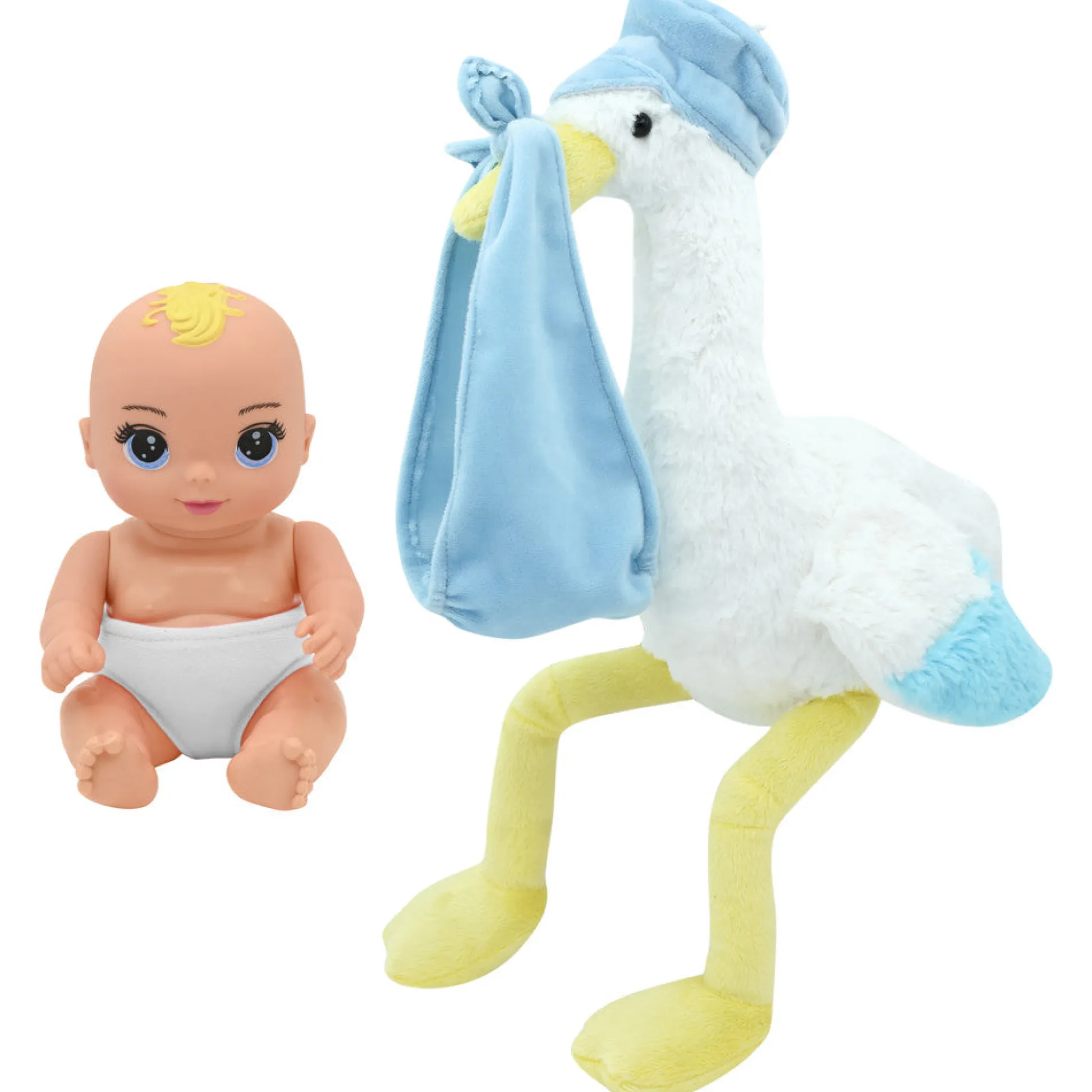 Flat River Group Magic Nursery 8" Special Delivery Set - Blue - Posable Baby Doll, Age 2+* Baby Dolls|Stuffed Animals & Plush Toys
