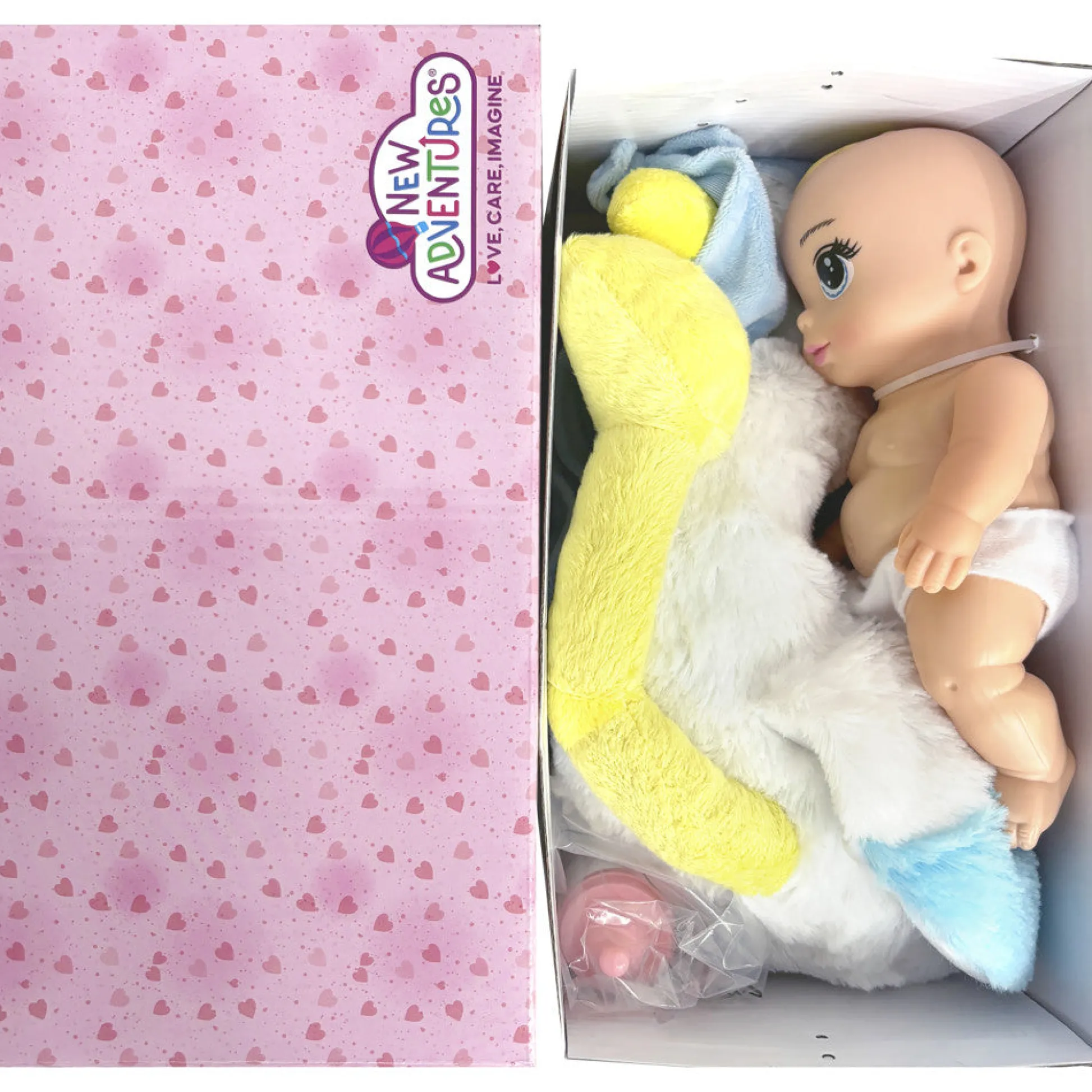Flat River Group Magic Nursery 8" Special Delivery Set - Blue - Posable Baby Doll, Age 2+* Baby Dolls|Stuffed Animals & Plush Toys