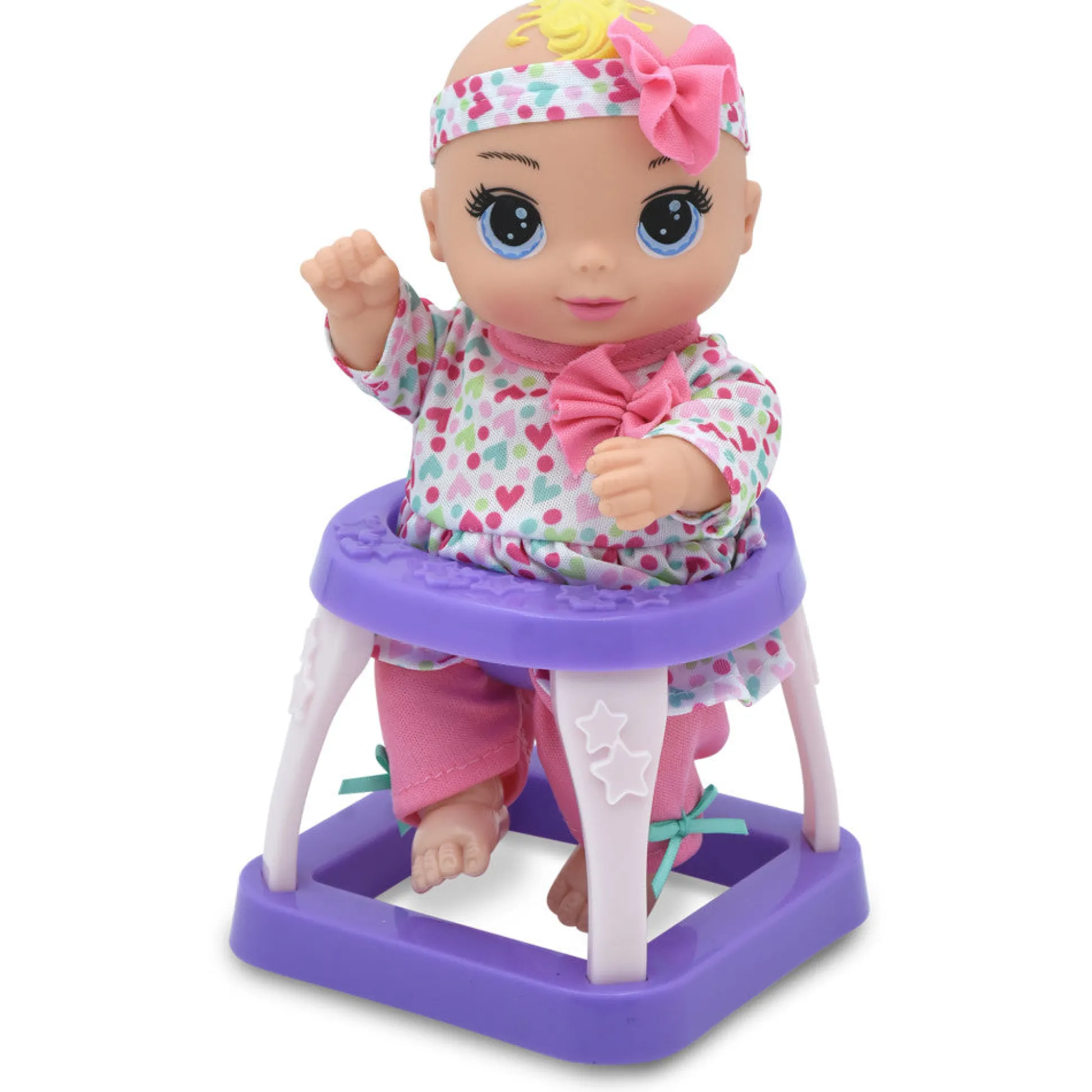 Flat River Group Magic Nursery 8" Stroll N Scoot Set - Hearts & Colors Playset for Toddlers* Stuffed Animals & Plush Toys