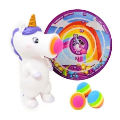 AreYouGame Magical White Unicorn Squeeze Popper with Sticky Target* Nerf & Toy Blasters|Nerf & Toy Blasters