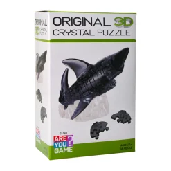 AreYouGame Majestic Black Shark 3D Crystal Puzzle - 38 Piece Set* Puzzles