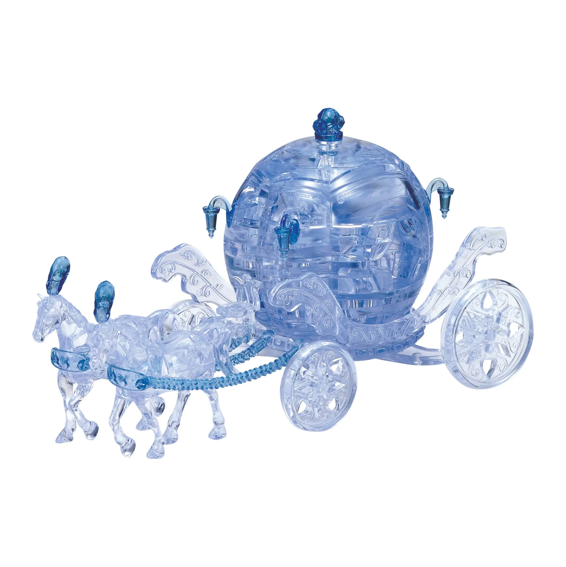AreYouGame Majestic Blue Royal Carriage 3D Crystal Puzzle - 67 Pieces* Puzzles